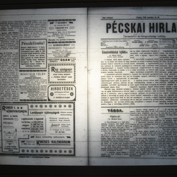 pecskai hirlap 1905-1908 1 evfolyam
